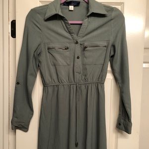 Army green Francesca’s dress!